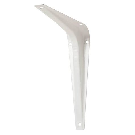 white metal shelf brackets home depot|white kitchen shelves with brackets.